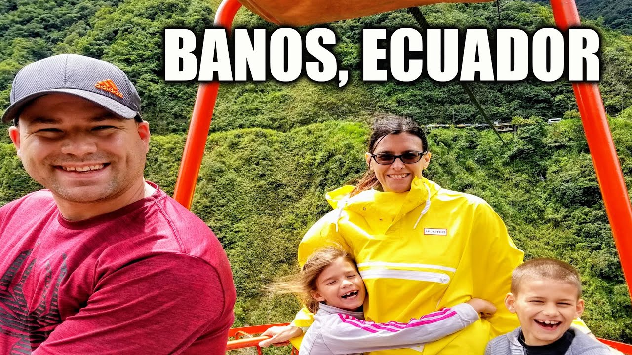 Exploring Baños Ecuador 🇪🇨 | Cable Car Over Pastaza River, Waterfalls & Volcano Views