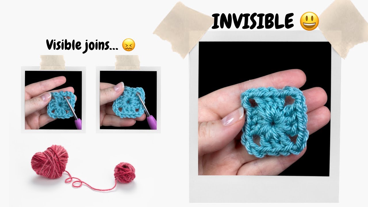 How to finish crochet neatly - the invisible join