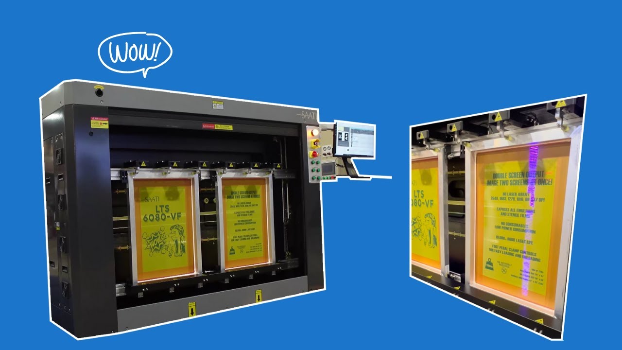 An up-close look at the Saati LTS 8012 Direct Laser Image and Exposure Unit