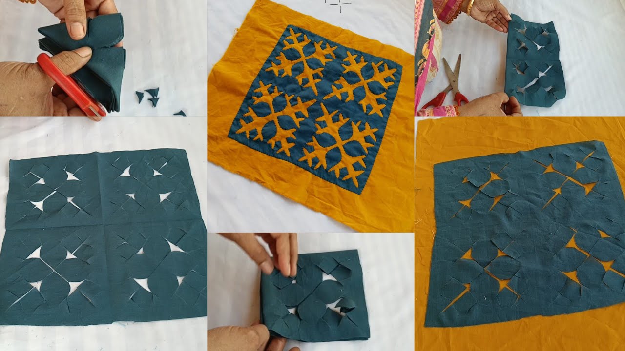 New Aplic Sindhi Rilli Design Cutting & stitching work Eid Special (Applique Sindhi's Beautyl