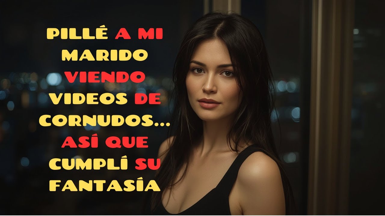 PILLÉ A MI MARIDO VIENDO VIDEOS DE CORNUDOS... ASÍ QUE CUMPLÍ SU FANTASÍA
