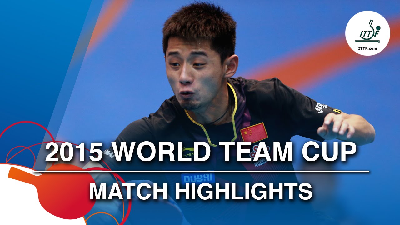 2015 World Team Cup Highlights:MA Long / ZHANG Jike vs HABESOHN Daniel / GARDOS Robert ( Groups)