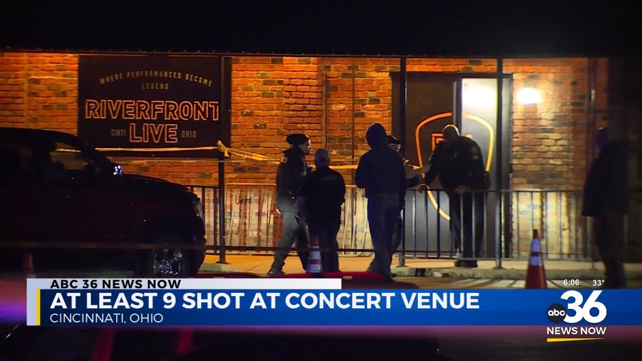At least 9 people shot at Cincinnati concert venue