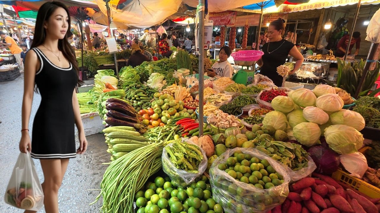 Amazing Fresh Fish vegetable Street food Live at Chhuk Meas Market & Walking Tour​ 2026
