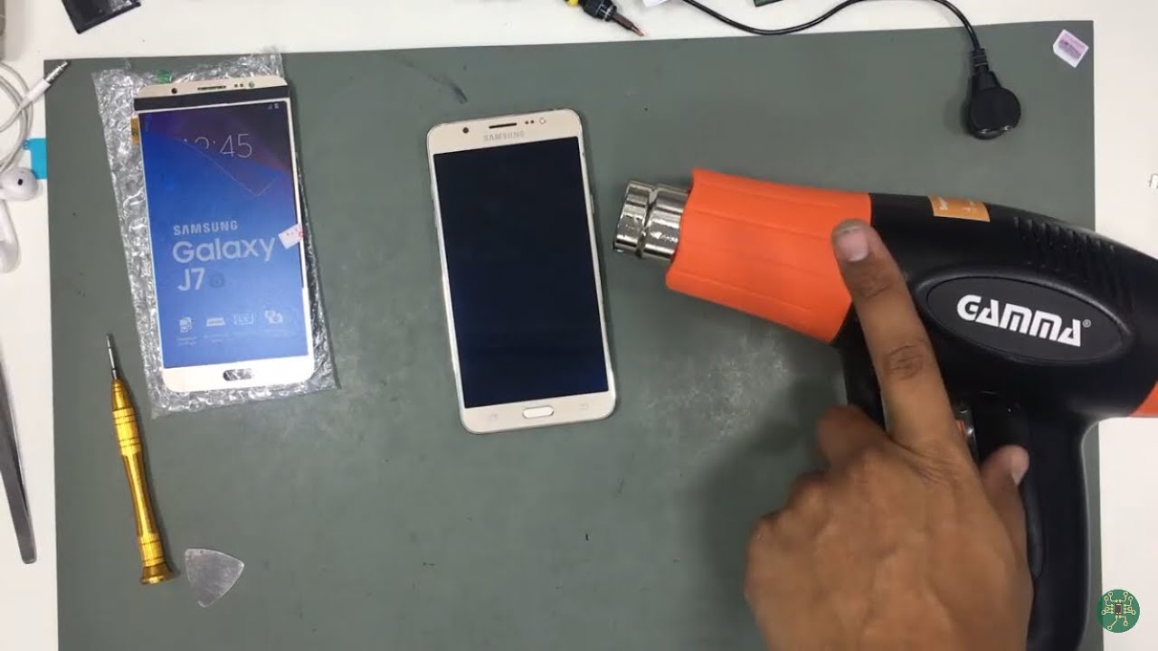 samsung galaxy J7 metal -Como trocar a tela do  Galaxy J7 Metal com soprador térmico!