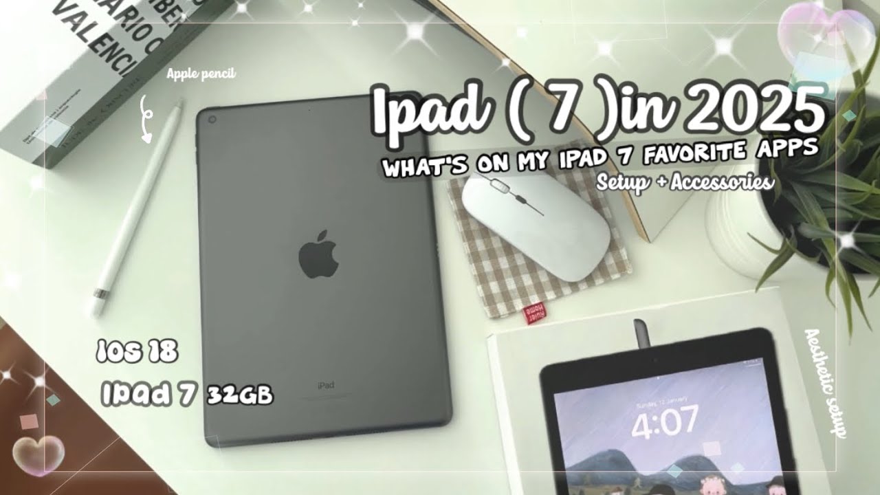#iPad 7 in 2025 🍃⋆⟡| what's on my iPad favorite apps & widgets ˙₊˚⊹ᰔ#aesthetic #ipad7thgen