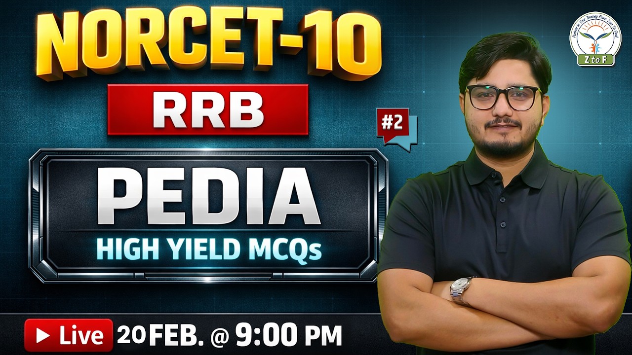 PEDIATRIC Nursing Top Most MCQs For NORCET 10 | RRB Nursing Officer | By Ajay Sir | Z to F Nursing