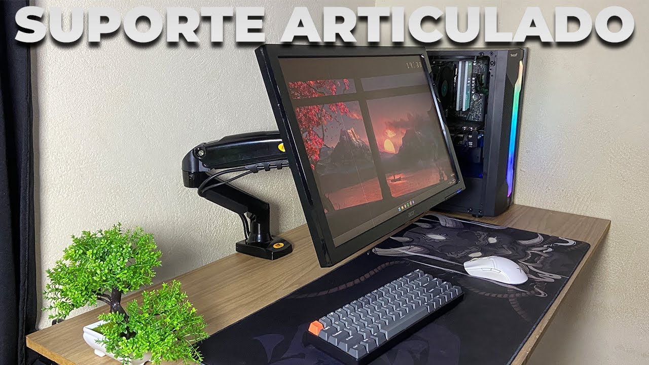 Tunando Meu SETUP com suporte articulado para monitor NORTH BAYOU F80