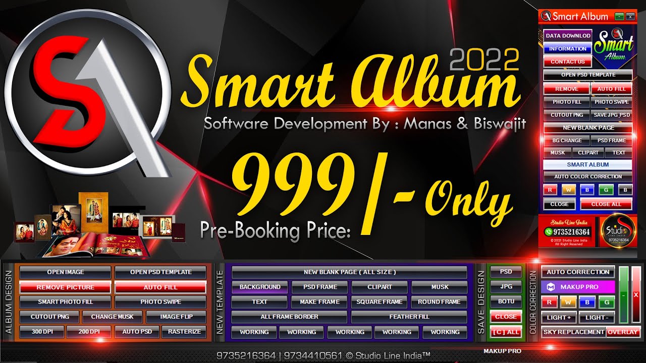 Smart Album Pre- Booking ||  Smart Album Design Software || Studio Line India ||