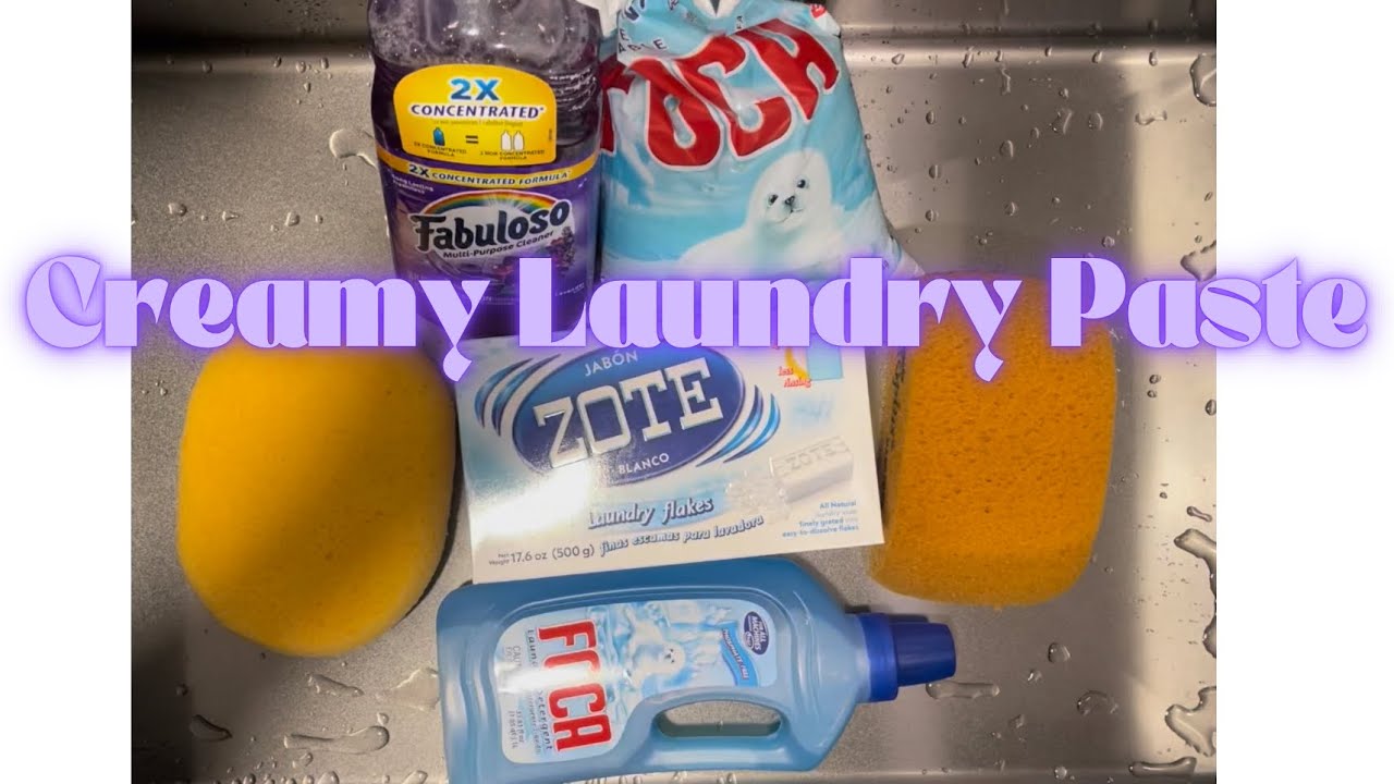 CREAMY LAUNDRY PASTE 🫧 + RINSE | Mouthwatering 🤤🤤🤤