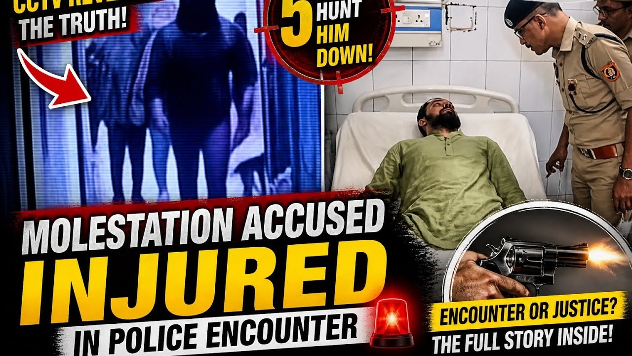 &ldquo;Molestation Accused Injured in Police Encounter CCTV Reveals SHOCKING Truth | 5 Teams Hunt Him Down