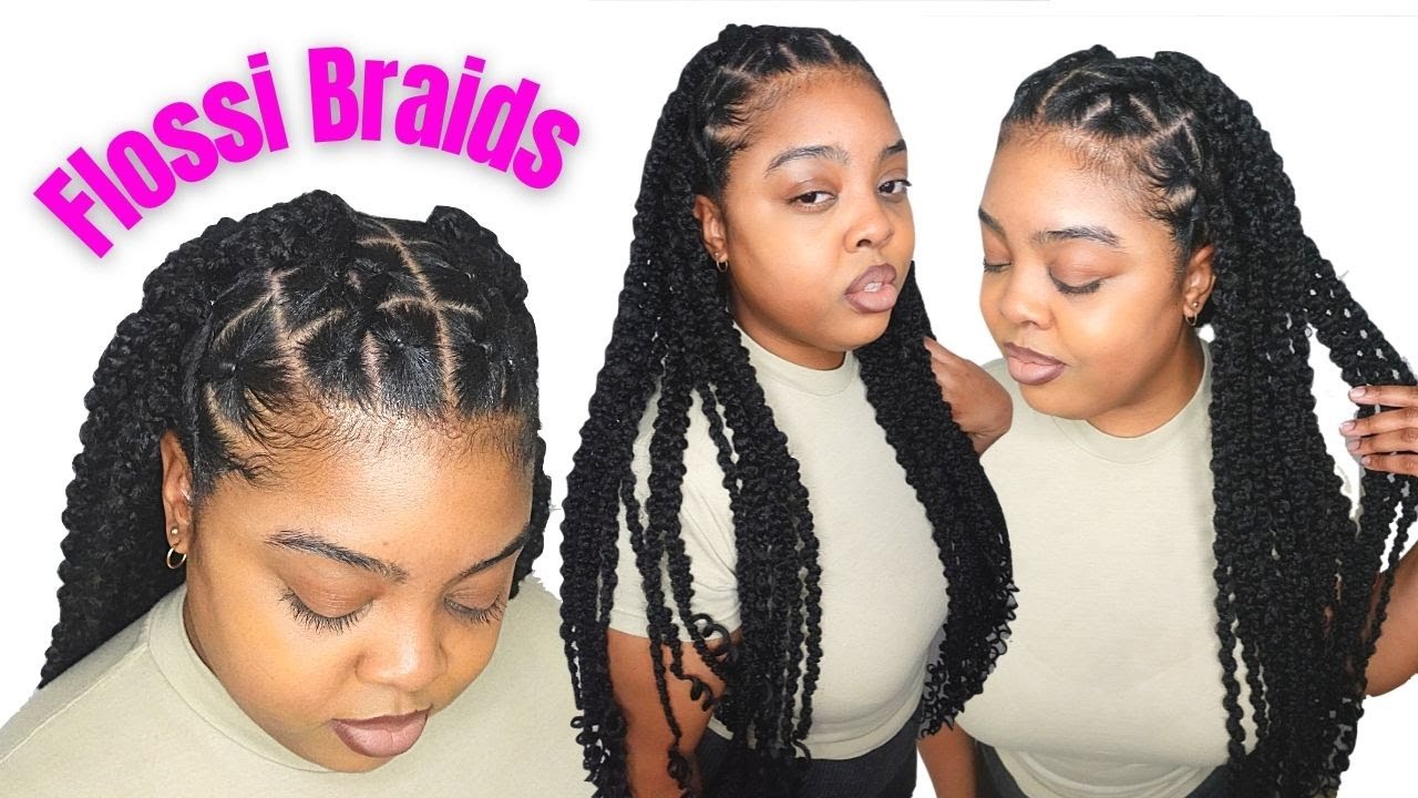 CRISS CROSS ❌ Half Rubber Band/Box Braids 💗 Flossi Box Braids 30