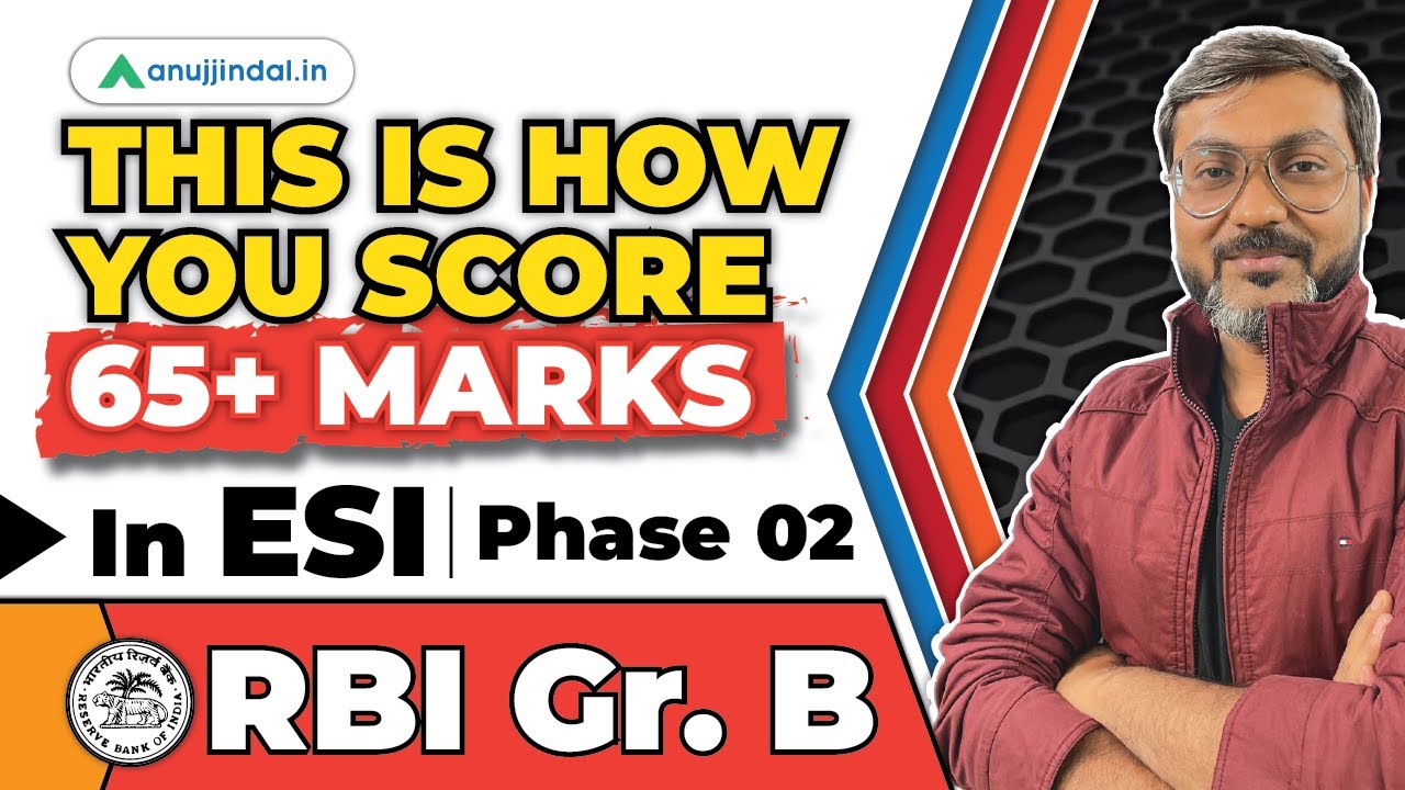 ESI for RBI Grade B 2023 | Strategy to Cover ESI RBI 2023 | ESI RBI 2023| ESI Manish Sir Anuj Jindal
