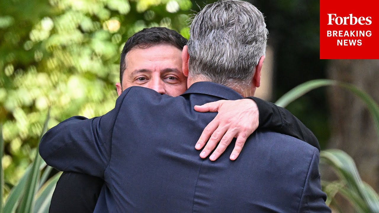 Ukrainian Pres. Volodymyr Zelensky Meets With UK PM Keir Starmer At 10 Downing Street In London, UK