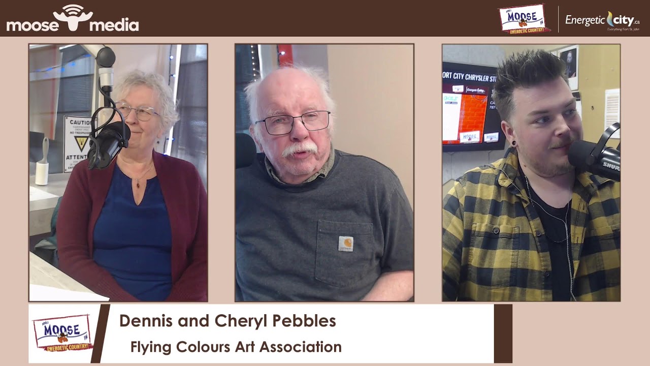 Dennis and Cheryl Pebbles from the Flying Colors Art Association