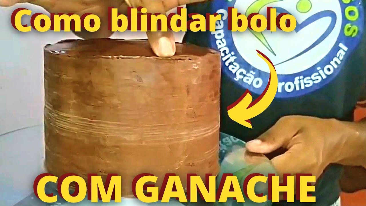 Como blindar bolo com GANACHE.