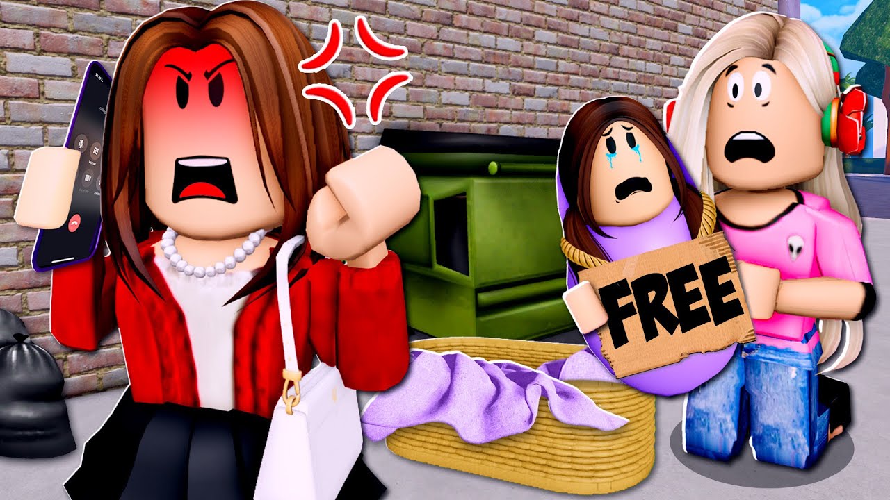 MEAN MOM Abandoned Baby... I Changed Her LIFE! (Roblox)