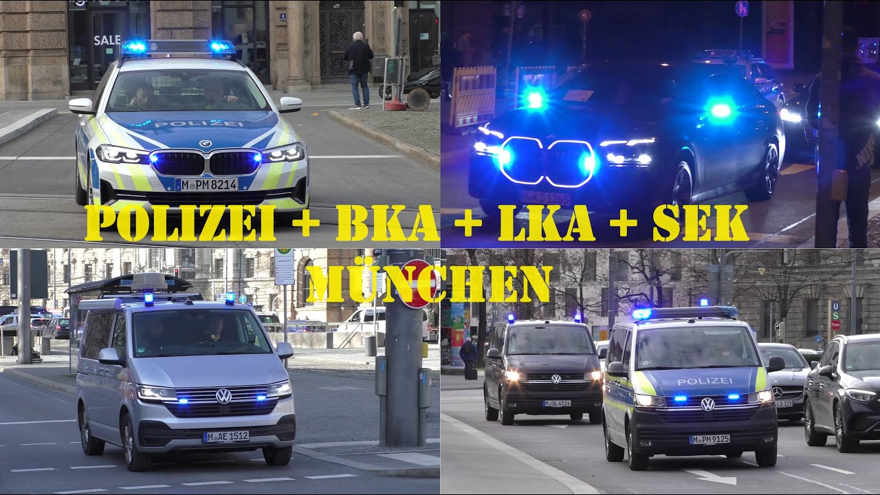 [LKA & BKA & SEK & zivile FuStWs] POLIZEI MÜNCHEN & SONDEREINHEITEN auf EINSATZFAHRT #Polizei