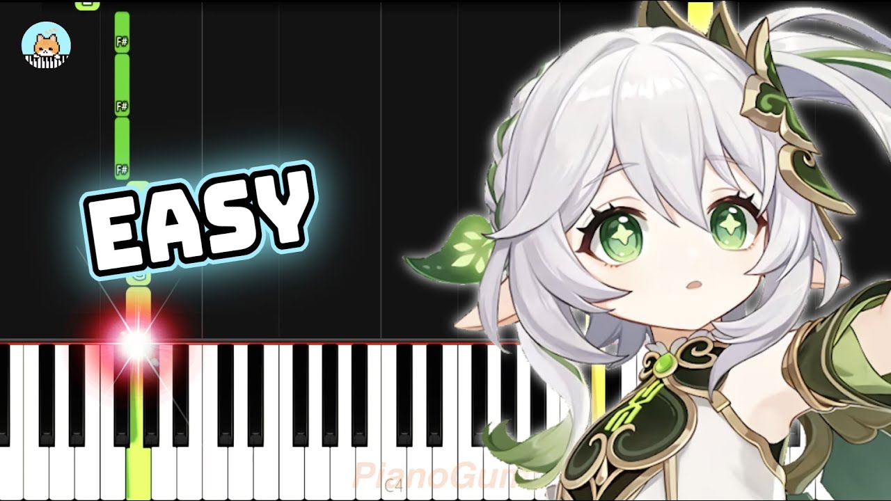 Genshin Impact Demo - "Nahida: Boundless Bliss" - EASY Piano Tutorial & Sheet Music