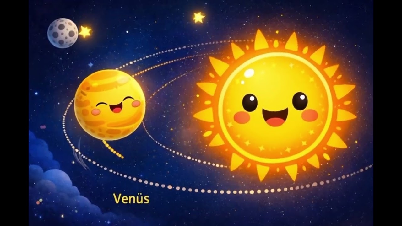 🌞🪐 Güneş Sistemi Şarkısı | Çocuklar 1 Dinleyişte Öğreniyor!