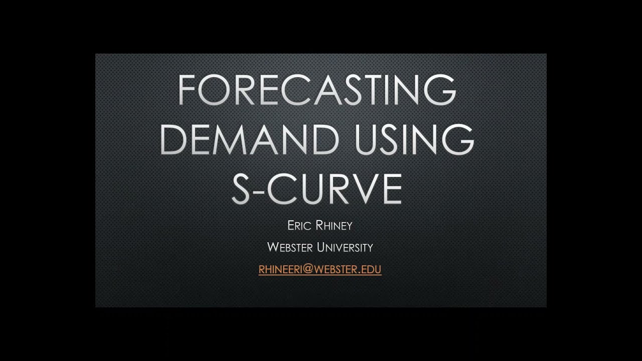 Forecast Demand Using S Curve   Excel Tutorial