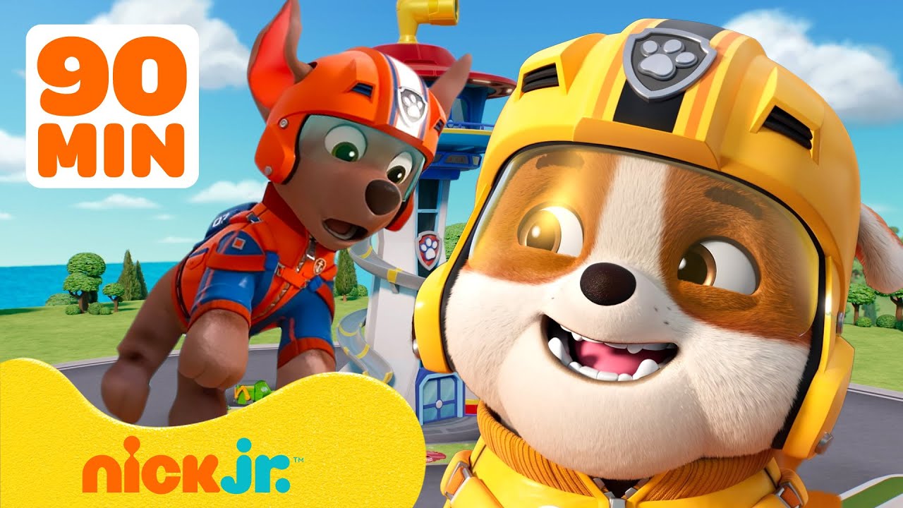 Rubble Rescues the PAW Patrol & Saves Adventure Bay! w/ Zuma & Chase | 90 Minutes | Rubble & Crew