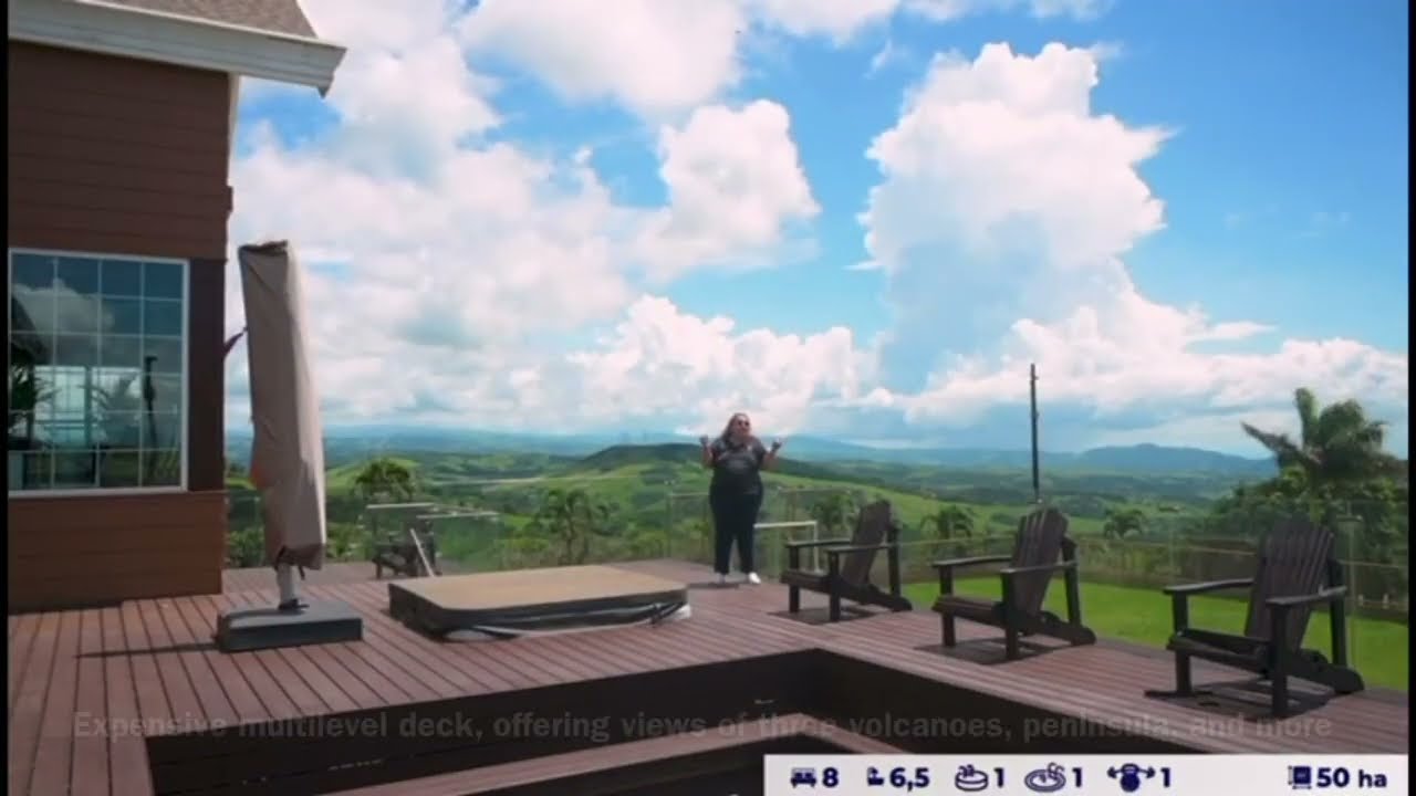 Best Luxury Home in Costa Rica on 110 Acres with Volcano, Lake and Peninsula Views