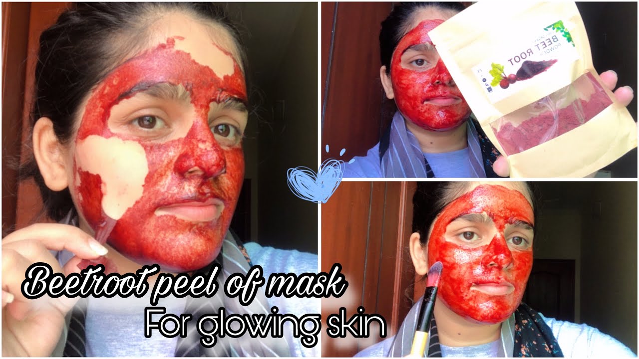 Beetroot peel of mask for glowing skin  