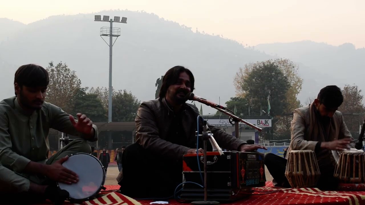 Pahari folk performance by Babar Ali Panjkoti at Lok Sangeet organized by AJ&K Cultural Academy