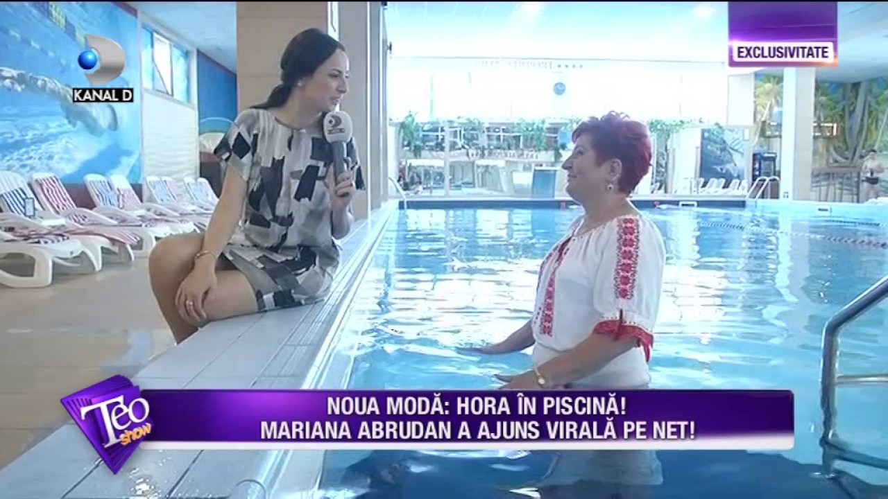Teo Show (10.07.2017) - Mariana Abrudan, cantareata care face hore in piscina! Un altfel de show