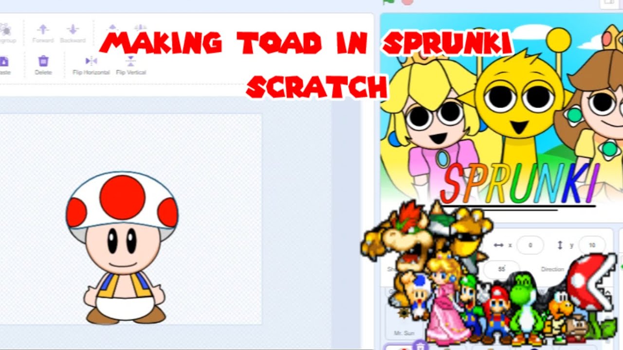 Making Toad For My Super Mario Mod In Sprunki