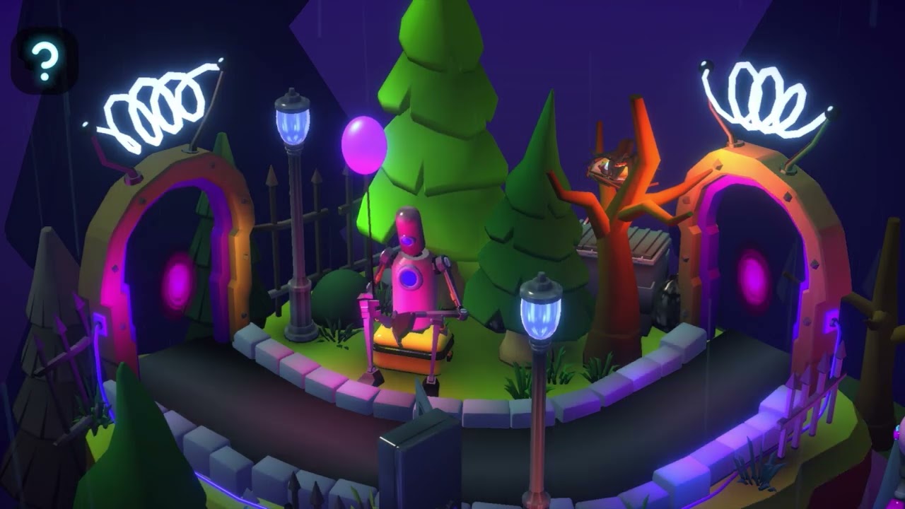 Tiny Robots Portal Escape. Dark In The Park. 3 Stars Walkthrough.