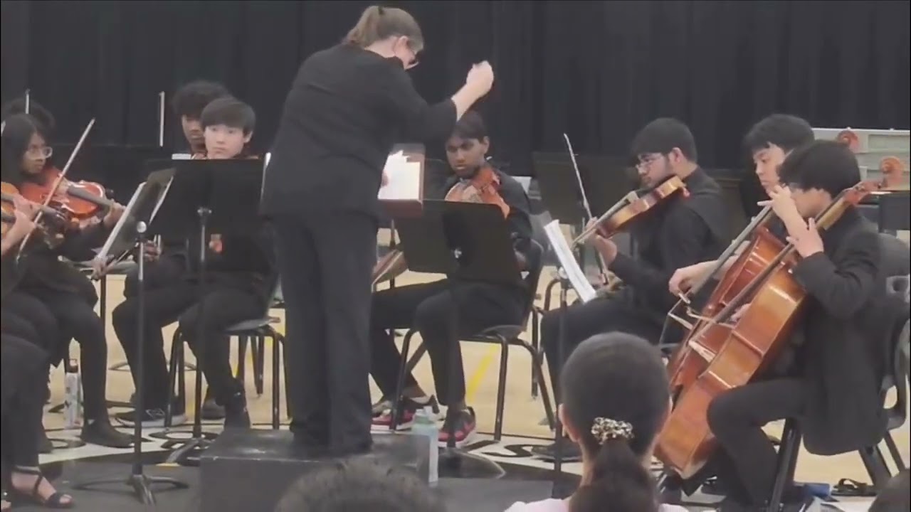 Gunayan Kaur- Concert Master in Basis Peoria Orchestra April 2025 Spring Concert with Ms. Trahan