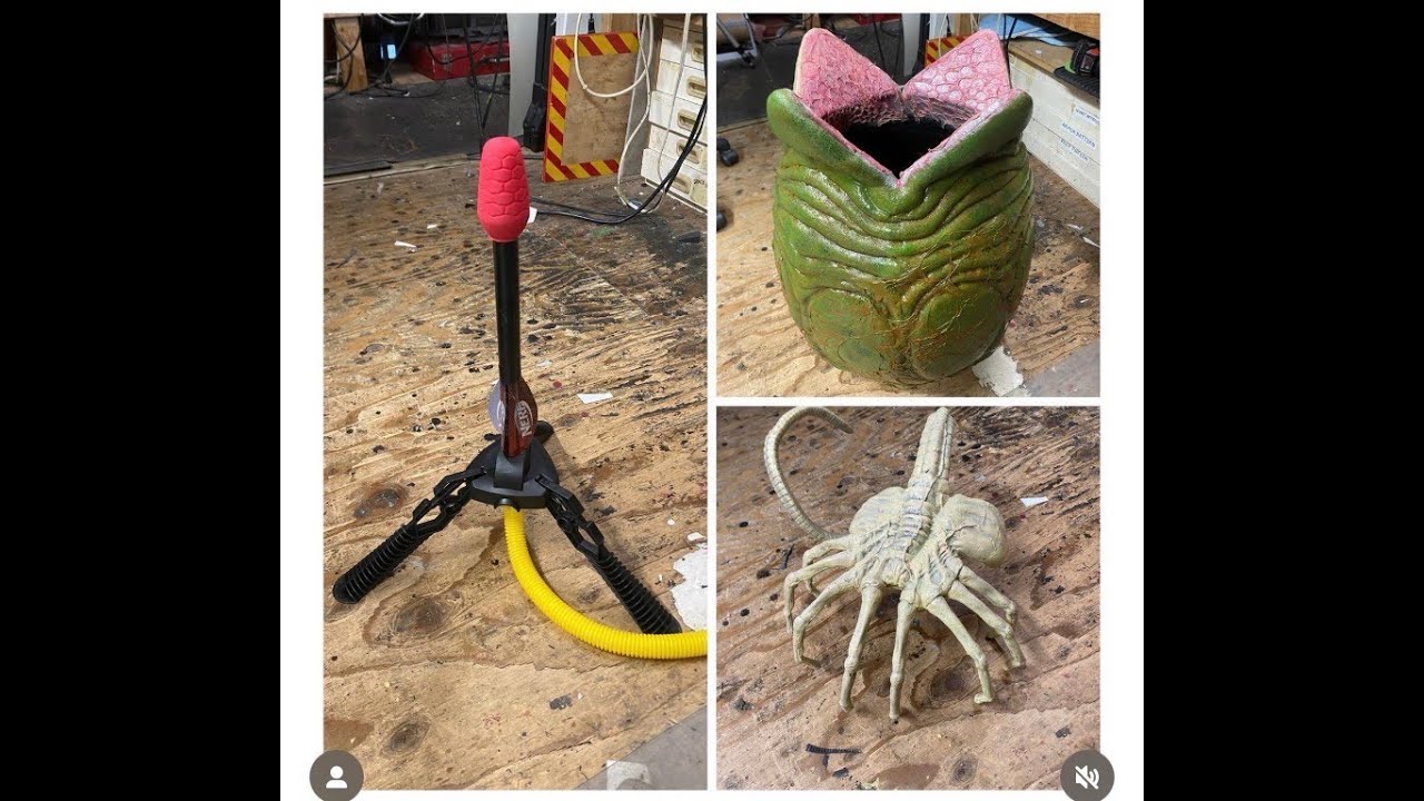 EVIL TED LIVE: Making a foam Face Hugger.
