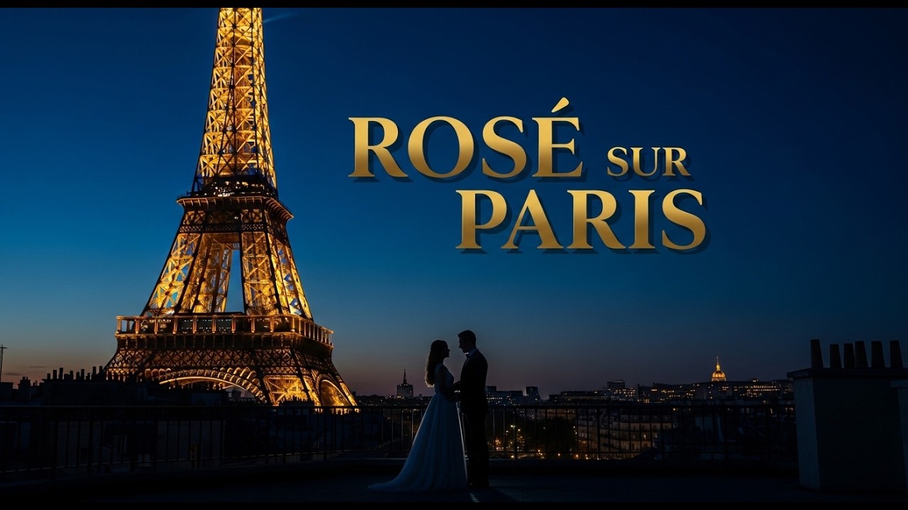 Rose sur Paris – Éclose Sous les Lumières de la Nuit