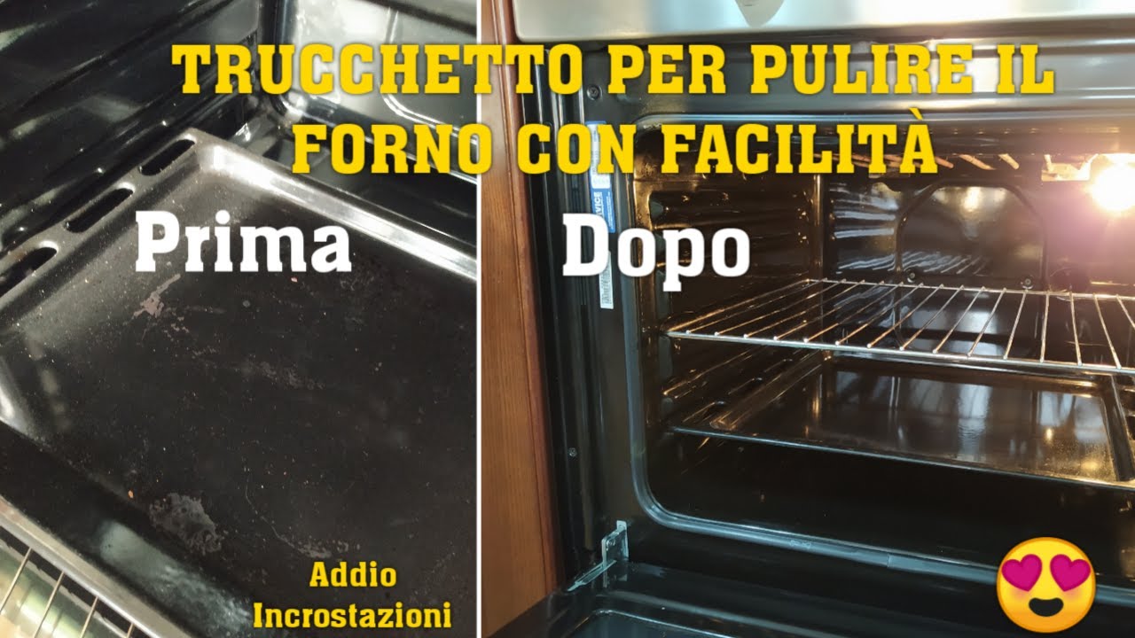 TRUCCHETTO PER PULIRE IL FORNO CON FACILITA' || ADDIO INCROSTAZIONI CON POCHI MINUTI #puliziefacili