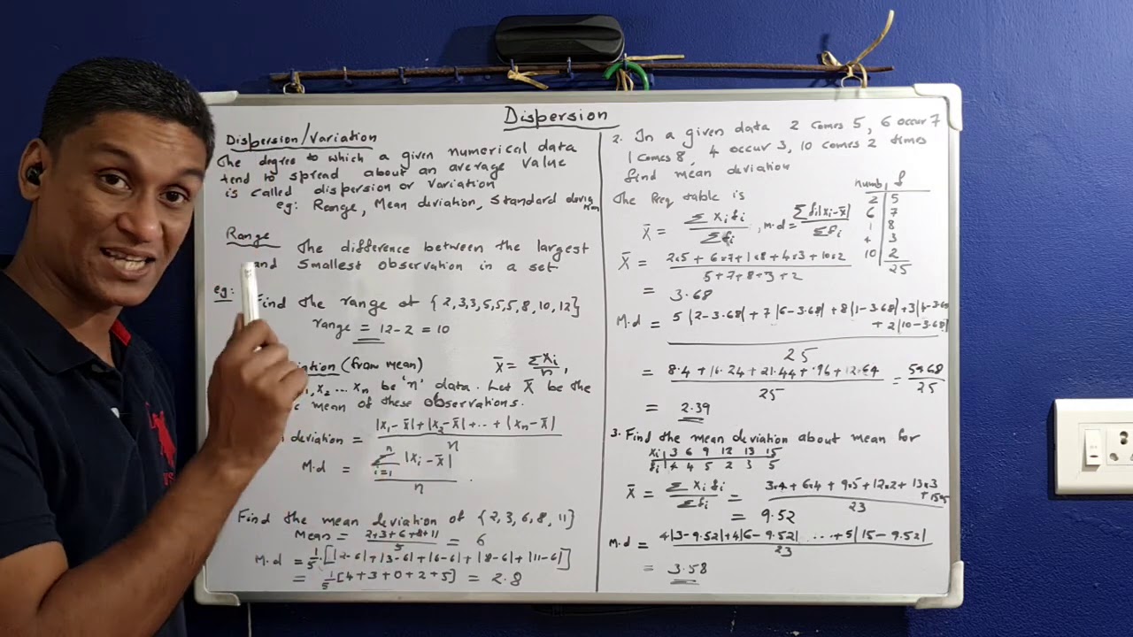 Measures of Dispersion (Malayalam)