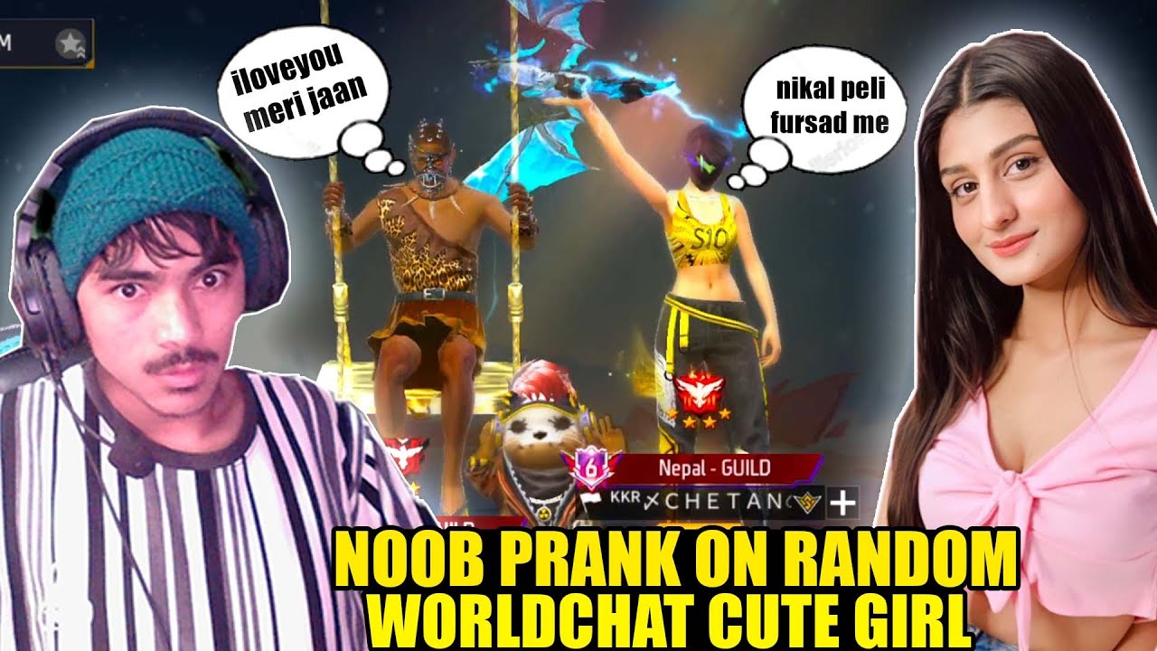 Golden season 1 2 prank on random player gone wrong😱 with cute girl🥰 Garena free fire