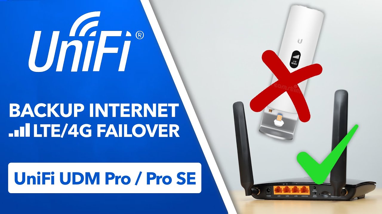 UniFi Backup Internet &uuml;ber LTE/5G - Failover WAN einrichten