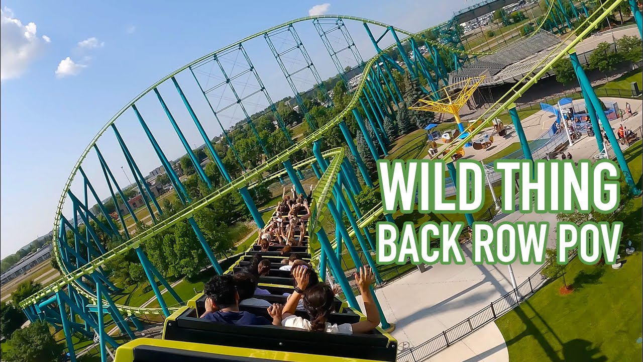 Wild Thing Back Row POV Valleyfair Massive Morgan Hyper Coaster in Minnesota