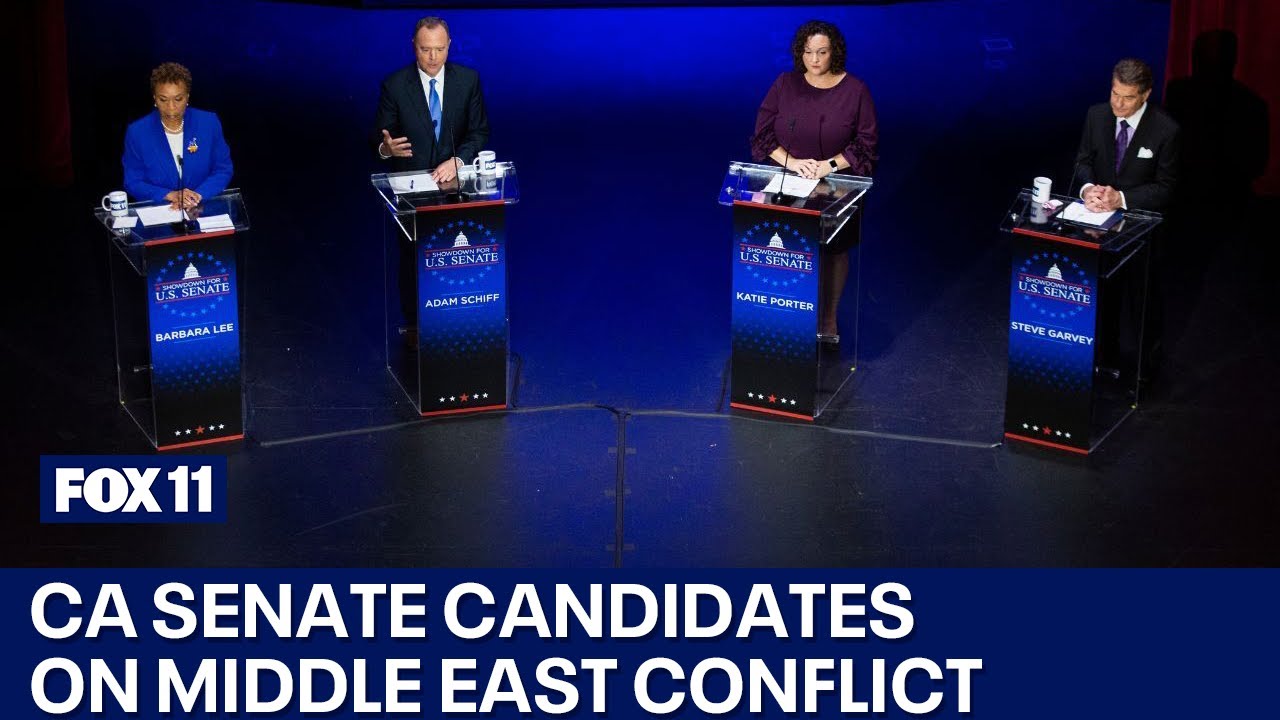 California Senate candidates discuss Israel war, potential ceasefire