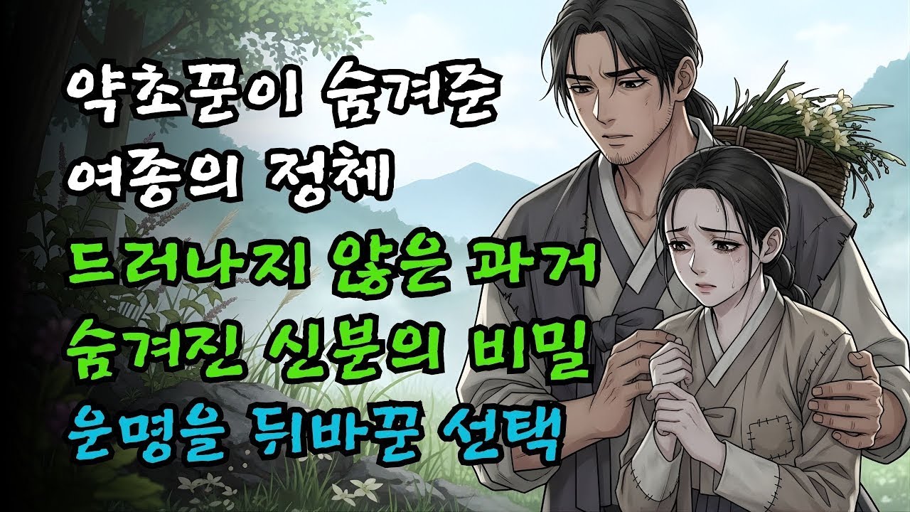 약초꾼이 숨겨준 여종, 한 번의 선택 끝에 드러난 조선시대의 숨겨진 인연 | 야담·민담·전설·신화·설화·옛날이야기·오디오북