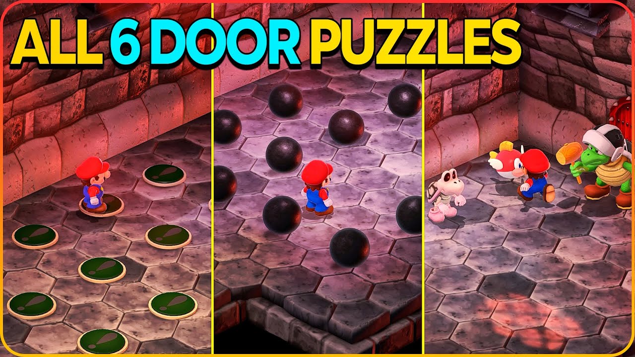 Bowser's Keep 6 Doors Puzzles Super Mario RPG Remake