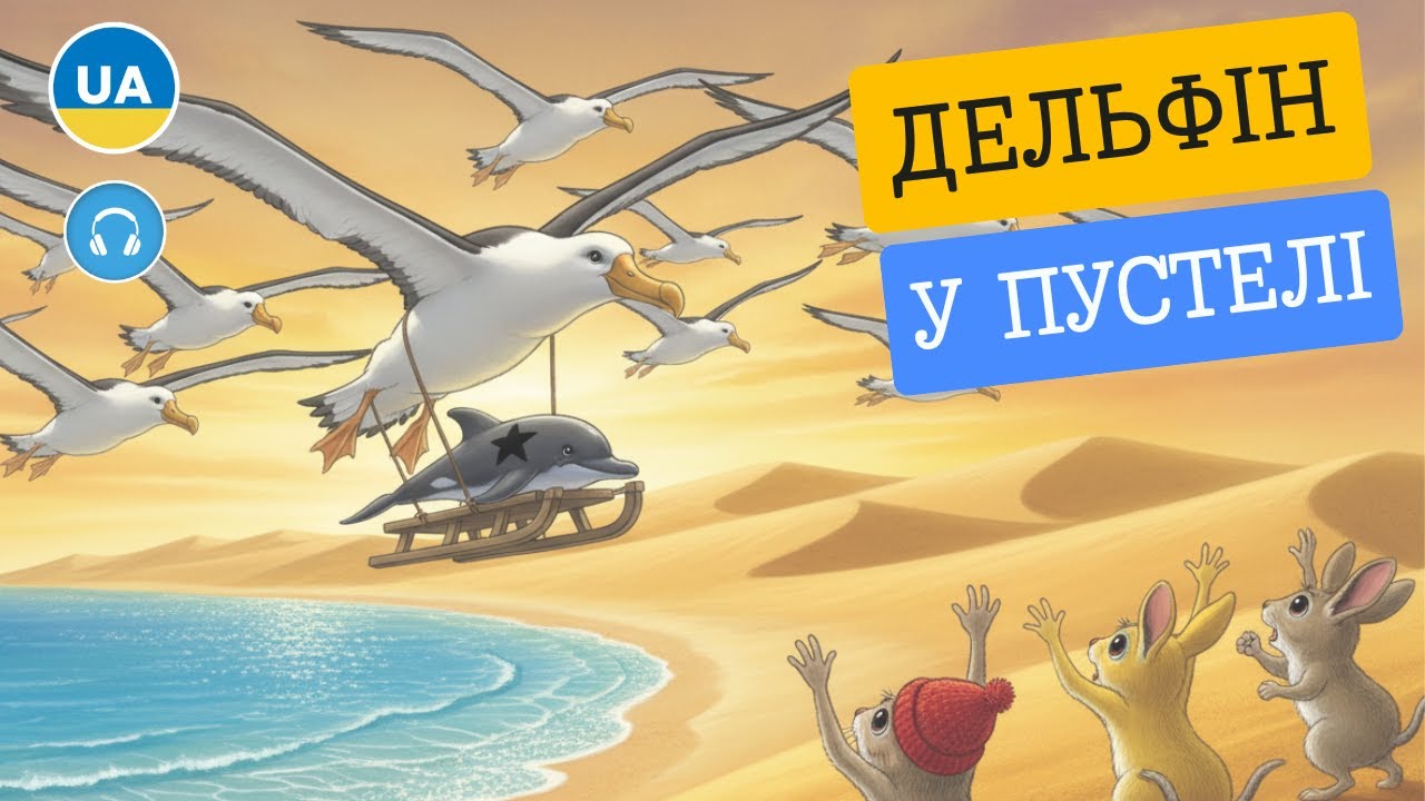 Дельфін у Пустелі - Казка про Дружбу та Самопізнання | Аудіоказка для Дітей Українською Мовою