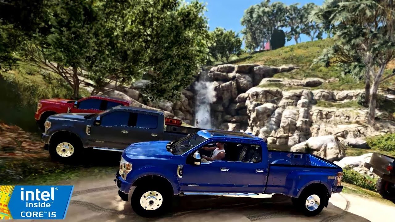 Ford F450 Super Duty Offroad Convoy - GTA 5 | Gameplay