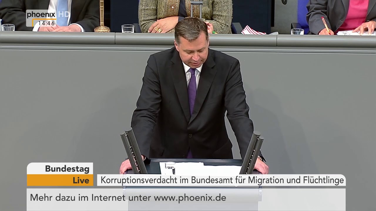Aktuelle Stunde zu den Korruptionsvorwürfen beim Bundesamt für Migration und Flüchtlinge am 26.04.18