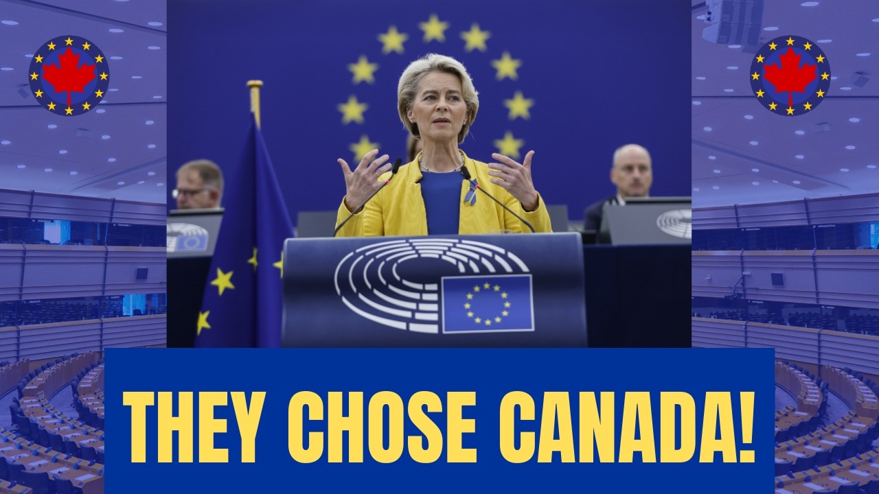 🚨ЕС проголосовал ЗА КАНАДУ &mdash; это меняет ВСЁ! 🇨🇦🇪🇺