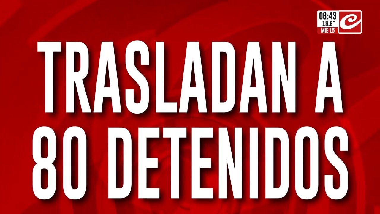 Impresionante operativo para trasladar a decenas de detenidos de una comisaría porteña