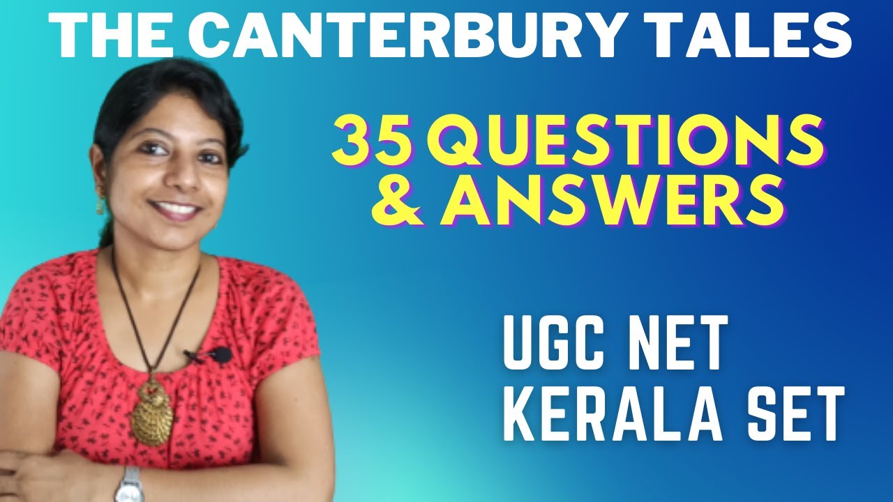 NTA UGC NET 2025 English literature Questions and answers on Geoffrey Chaucer's The Canterbury Tales