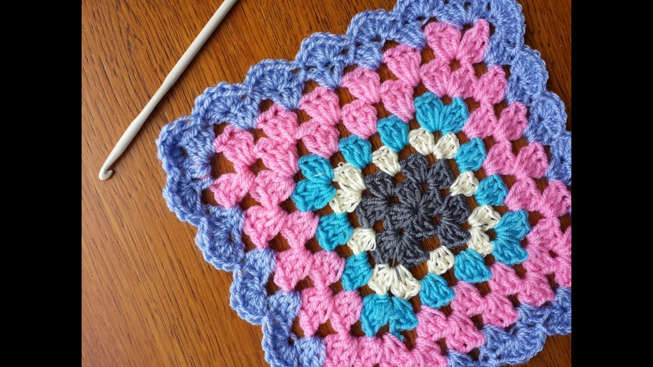 Tutorial. Como tejer el borde de una manta al crochet. Español.